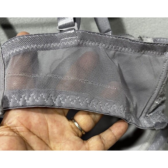 Rampage Intimates Lace Bra‎ 42D Gray Underwire Sexy Lingerie - Picture 5 of 7